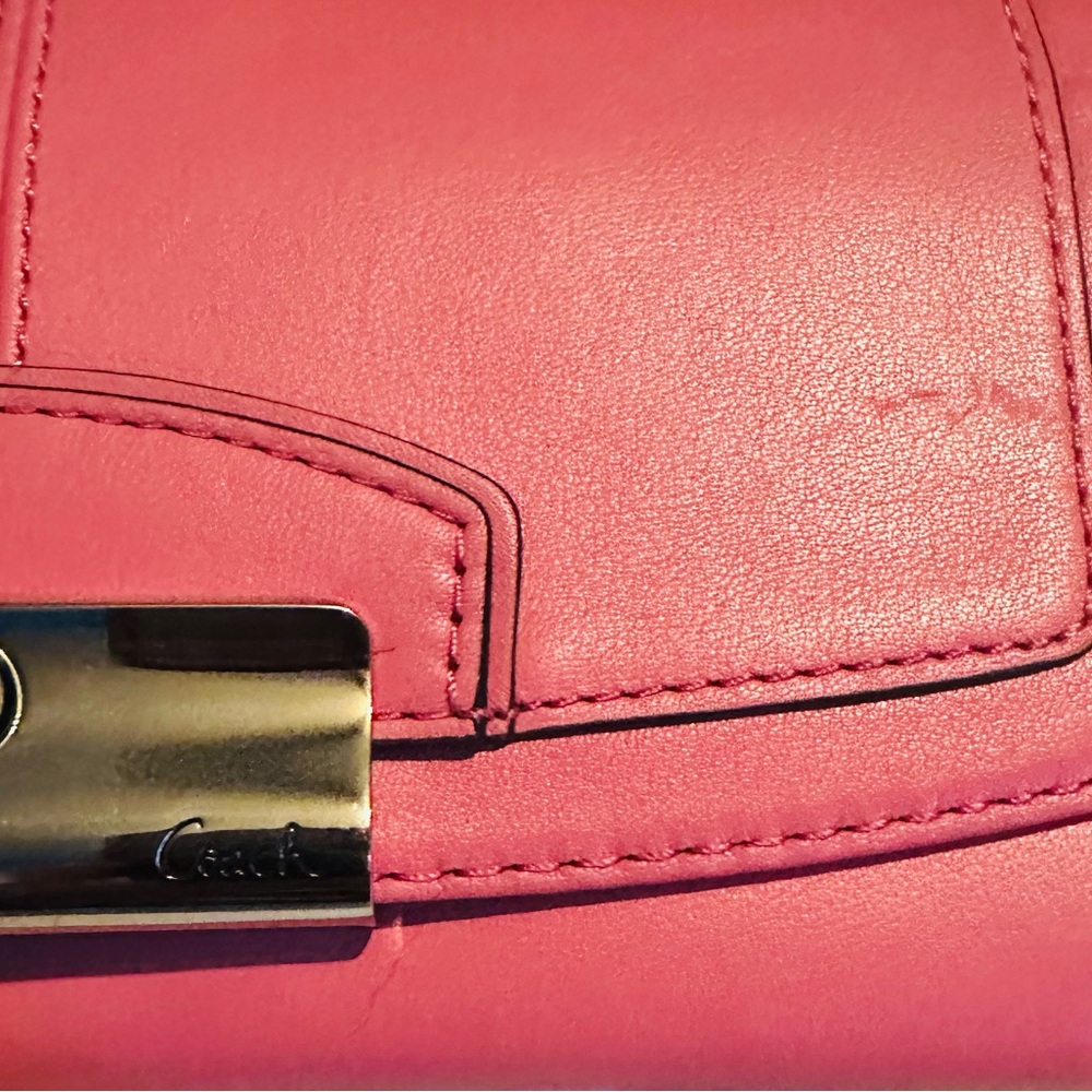 Coach Kristen  Pink Leather Wallet - Picture 4 of 13